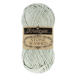 Scheepjes Stonewashed cotton acrylic blend yarn in 814 Crystal Quartz. Available online or in store at Samford Valley yarn shop. Yarn suitable for crochet and knitting patterns. Sport weight yarn in a range of colours. Learn to knit or crochet with us. Make garments, baby blankets, amigurumi, mosaic crochet with Scheepjes Stone Washed. Perfect yarn for Mobius Girl Marguerite blanket and Attic 24 ripple blanket.