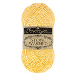 Scheepjes Stonewashed cotton acrylic blend yarn in 833 Beryl. Available online or in store at Samford Valley yarn shop. Yarn suitable for crochet and knitting patterns. Sport weight yarn in a range of colours. Learn to knit or crochet with us. Make garments, baby blankets, amigurumi, mosaic crochet with Scheepjes Stone Washed. Perfect yarn for Mobius Girl Marguerite blanket and Attic 24 ripple blanket.