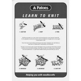 Patons Learn to Knit Leaflet
