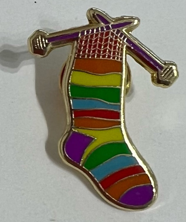 Fun Enamel Knitting Pins / Brooch