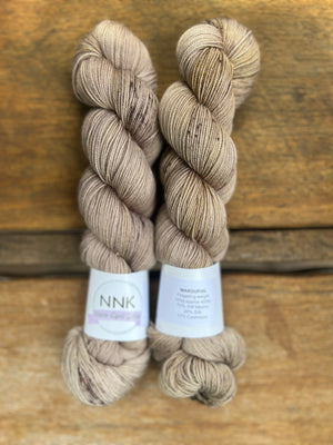 Marsupial - NNK Fingering weight 4 ply Merino Silk Cashmere.  Perfect for garments, accessories, shawls, wraps, scarves. Knitting and crochet.  Learn to knit and learn to crochet with this luxury yarn.