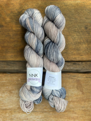 Musings - NNK Fingering weight 4 ply Merino Silk Cashmere.  Perfect for garments, accessories, shawls, wraps, scarves. Knitting and crochet.  Learn to knit and learn to crochet with this luxury yarn.