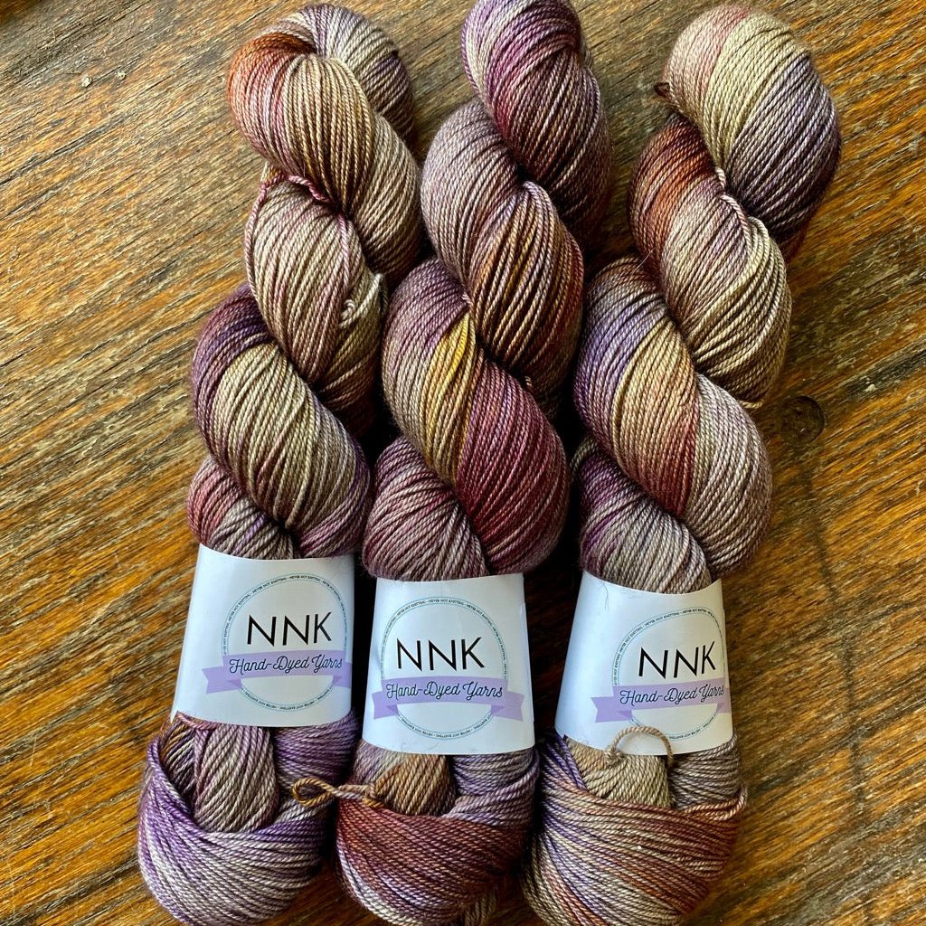 Industrial Chic - NNK Fingering weight 4 ply Merino Silk Cashmere.  Perfect for garments, accessories, shawls, wraps, scarves. Knitting and crochet.  Learn to knit and learn to crochet with this luxury yarn.