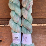 Succulent - NNK Fingering weight 4 ply Merino Silk Cashmere.  Perfect for garments, accessories, shawls, wraps, scarves. Knitting and crochet.  Learn to knit and learn to crochet with this luxury yarn.