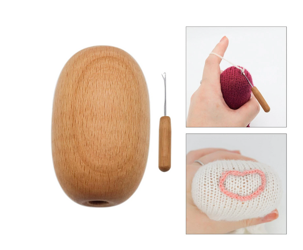 Darning Kit with Darning Egg ∣ Wool 100% Darning Yarns ∣ Socks