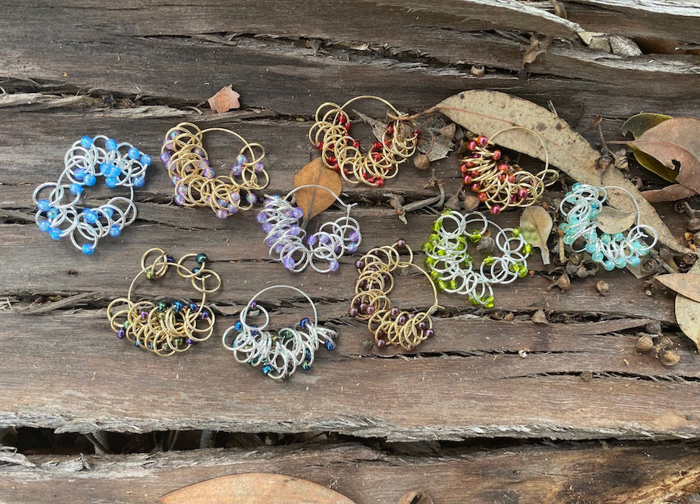 Beaded Stitch Markers - Set of 20